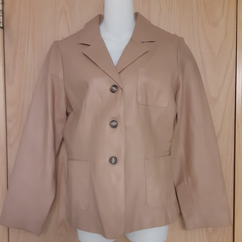 Marquis Leather Tan Jacket